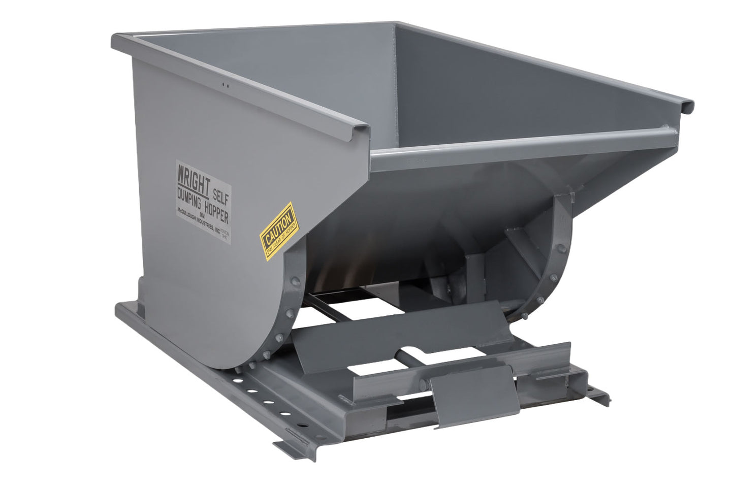 Bump Release Self-Dumping Hoppers