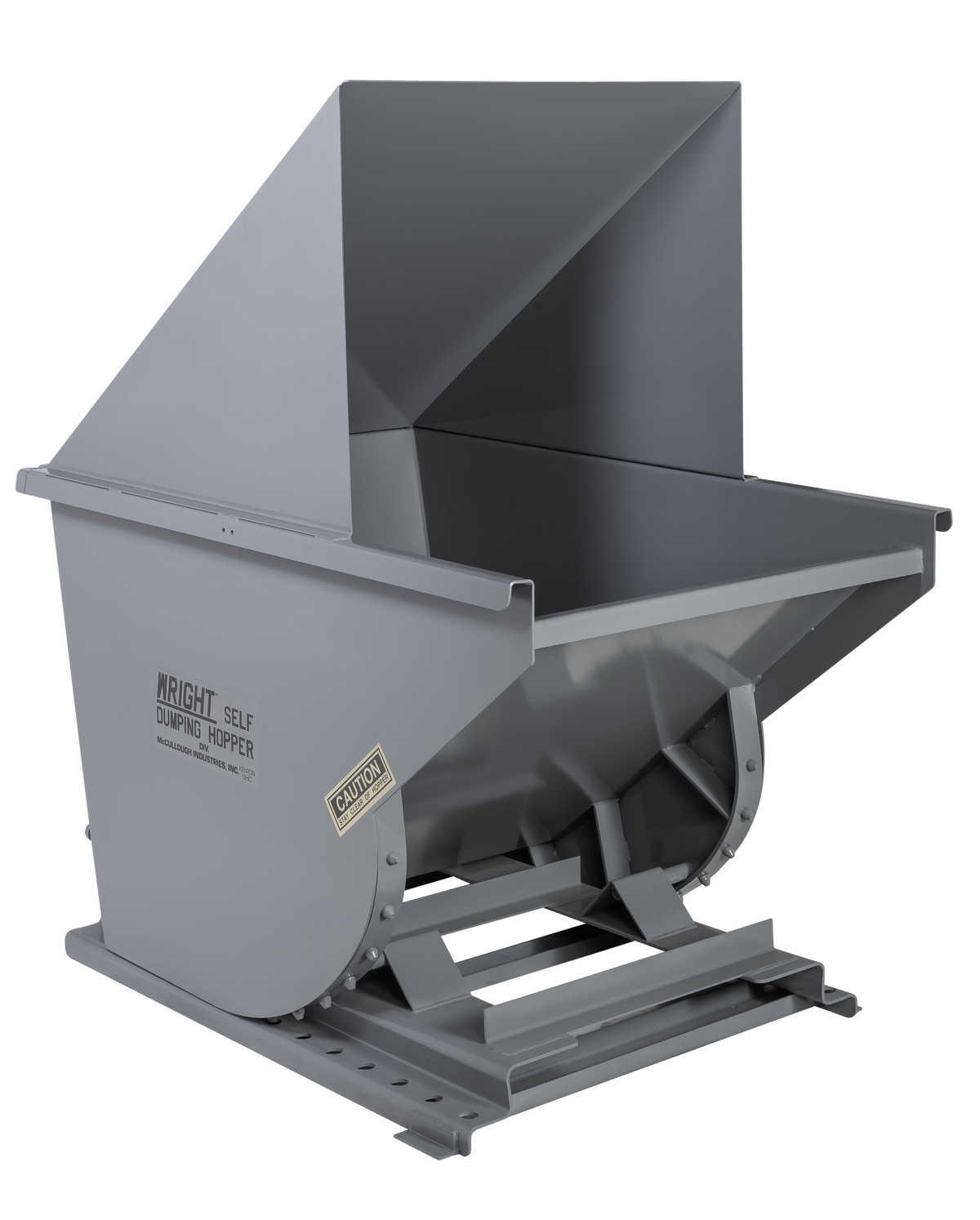 hooded self-dumping hoppers 